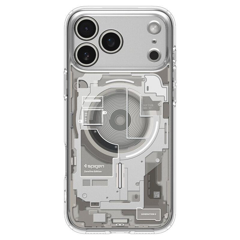 Husa iPhone 17 Pro Spigen Ultra Hybrid Zero One MagSafe, natural