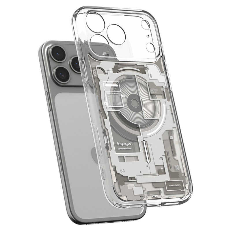 Husa iPhone 17 Pro Spigen Ultra Hybrid Zero One MagSafe, natural