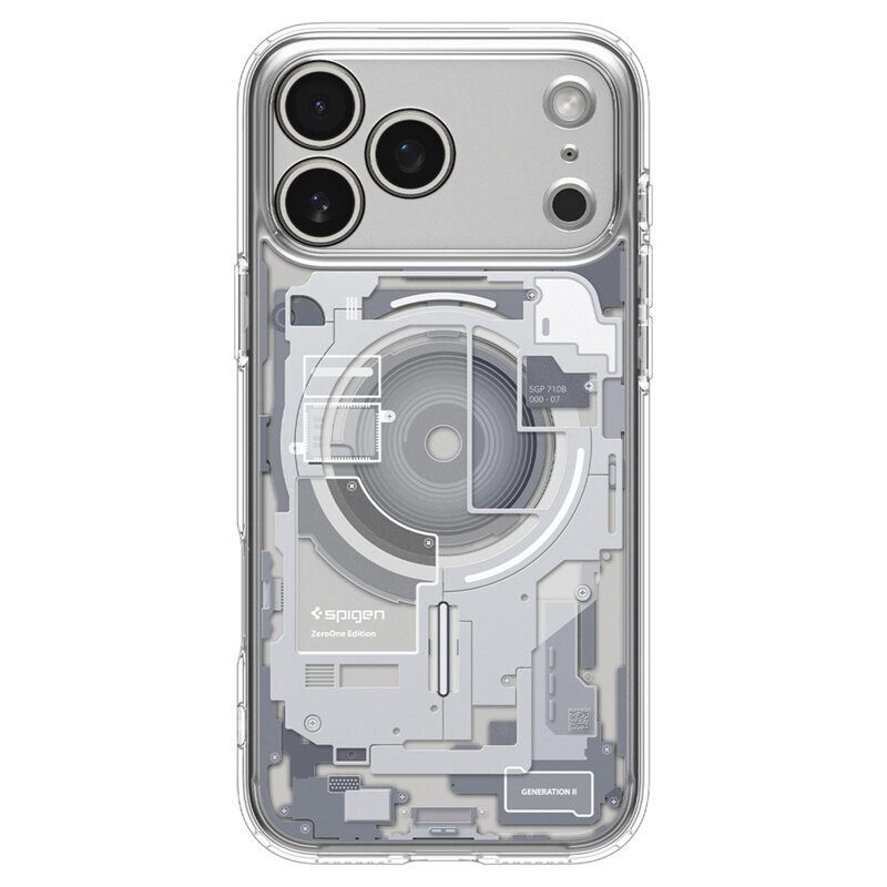 Husa iPhone 17 Pro Spigen Ultra Hybrid Zero One MagSafe, alb