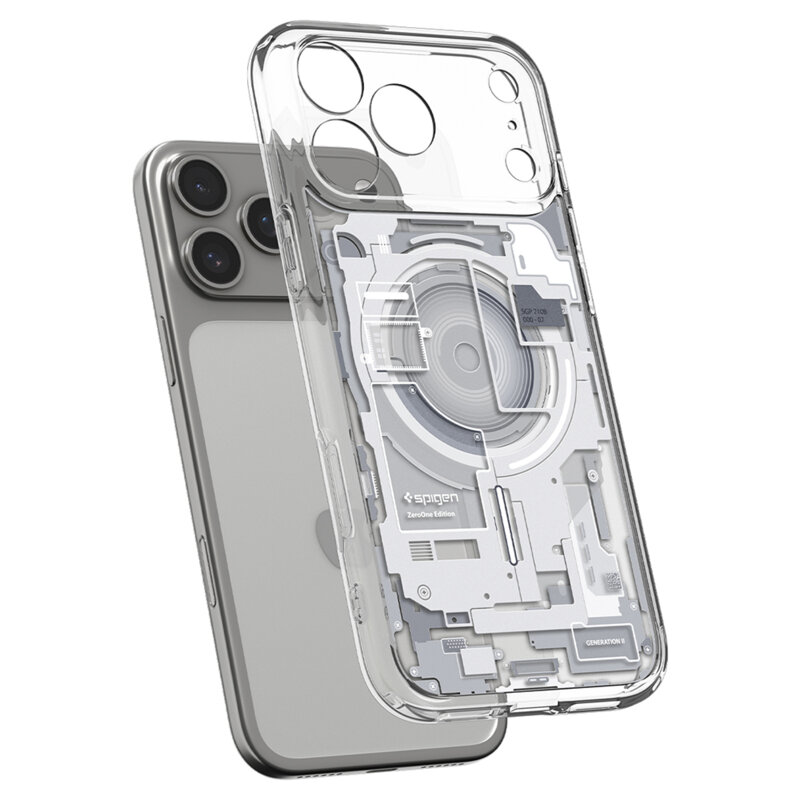 Husa iPhone 17 Pro Spigen Ultra Hybrid Zero One MagSafe, alb