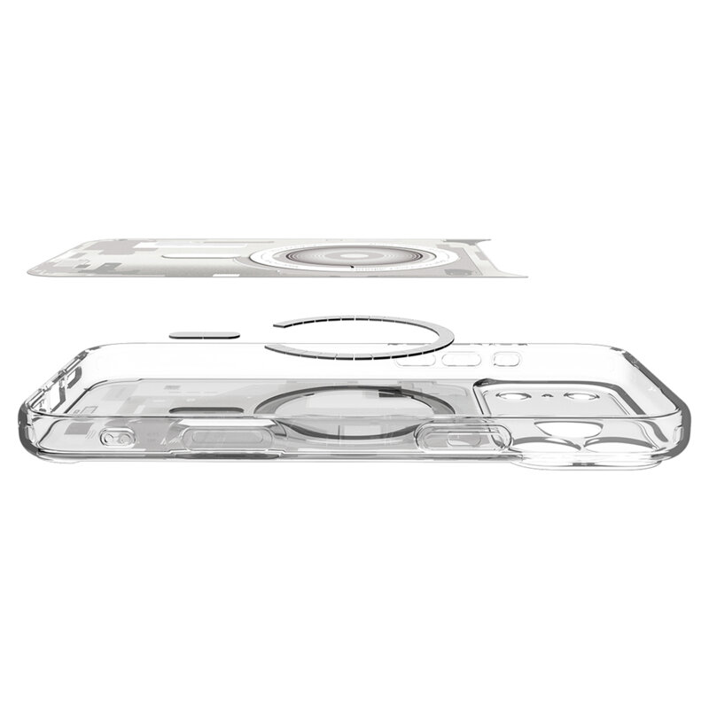 Husa iPhone 17 Pro Spigen Ultra Hybrid Zero One MagSafe, alb