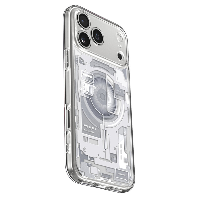 Husa iPhone 17 Pro Spigen Ultra Hybrid Zero One MagSafe, alb