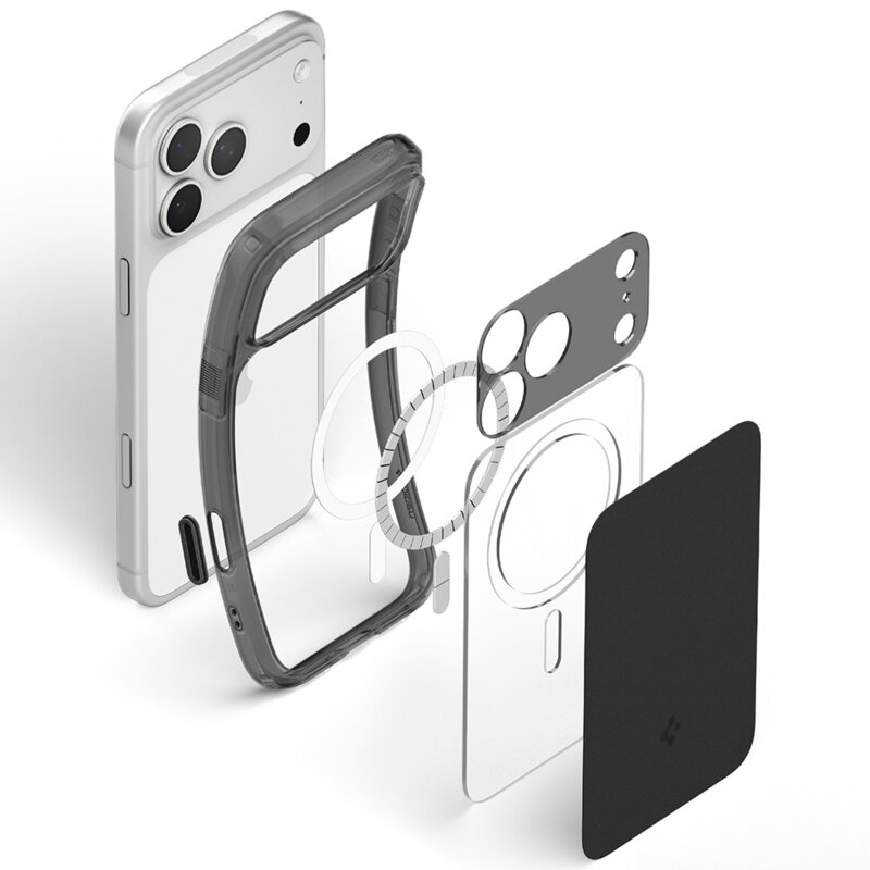 Husa iPhone 17 Pro Max Spigen Ultra Hybrid T MagSafe, negru