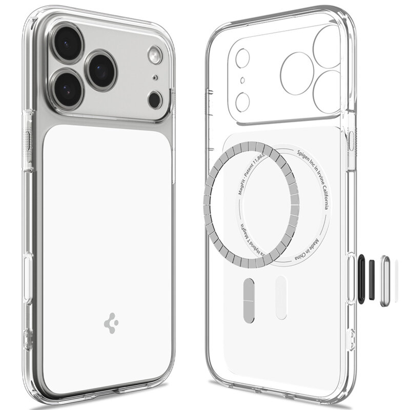 Husa iPhone 17 Pro Max Spigen Ultra Hybrid T MagSafe, alb