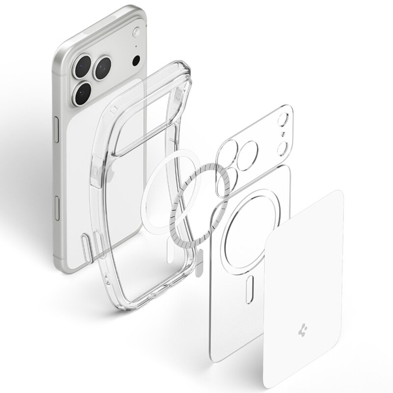 Husa iPhone 18 Pro Max Spigen Ultra Hybrid T MagSafe, alb