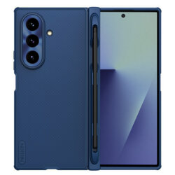 Husa Samsung Galaxy Z Fold7 cu stilou Nillkin Super Frosted Shield Fold Magnetic, albastru