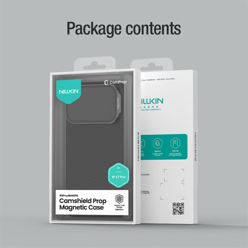 Husa iPhone 18 Pro Nillkin CamShield Prop Magnetic, negru