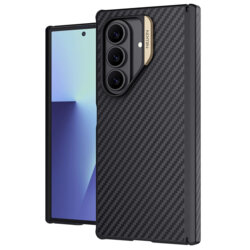 Husa Samsung Galaxy Z Fold7 Nillkin Synthetic Fiber Pro Magnetic, auriu