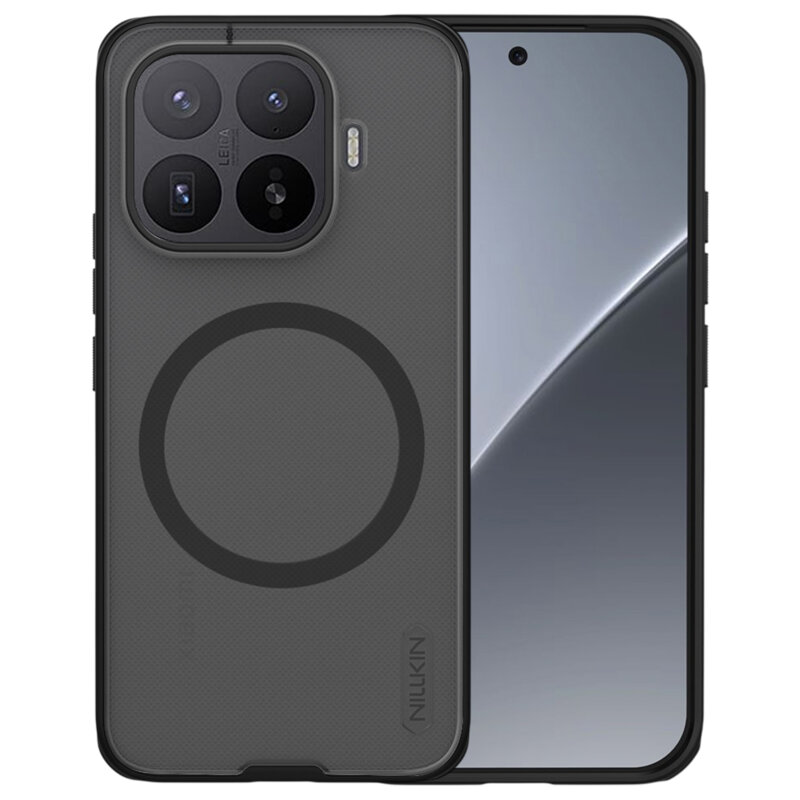 Husa Xiaomi 17T Nillkin Super Frosted Shield Pro Magnetic, negru/transparenta