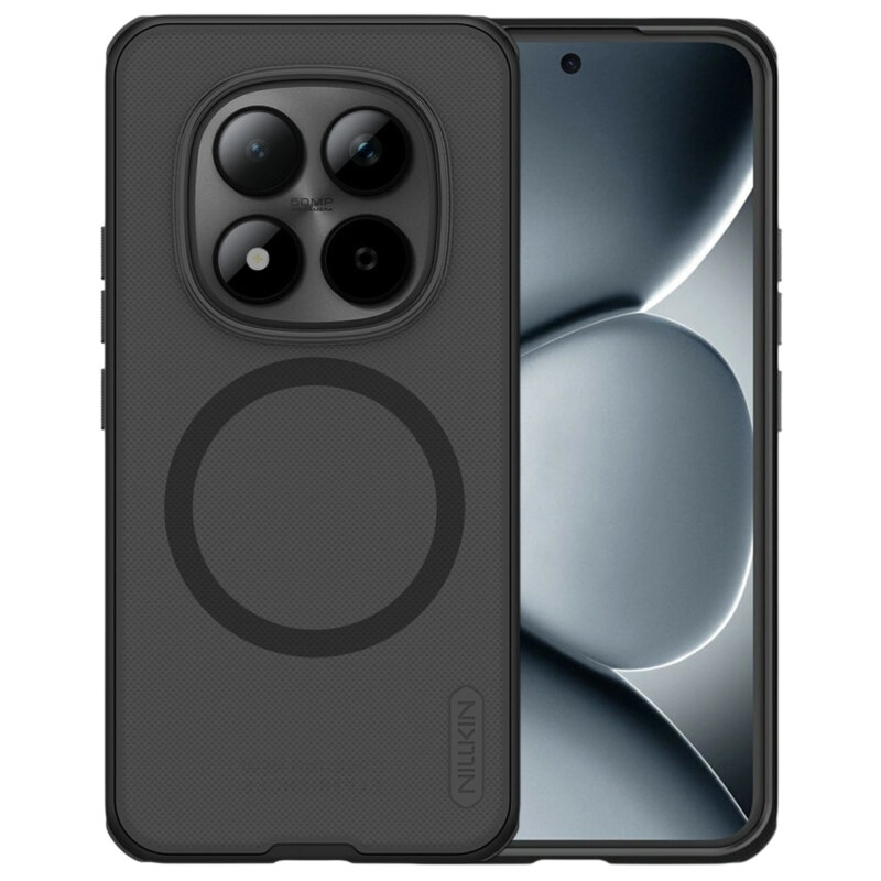 Husa Xiaomi Redmi Note 15 Pro+ 5G Nillkin Super Frosted Shield Pro Magnetic, negru/transparenta