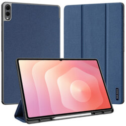Husa Samsung Galaxy Tab S11 Ultra cu suport S Pen Dux Ducis Domo Series, albastru