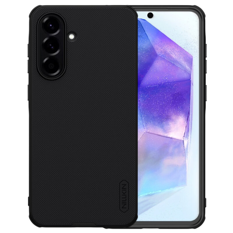 Husa Samsung Galaxy A56 5G Nillkin Super Frosted Shield Pro Magnetic, negru