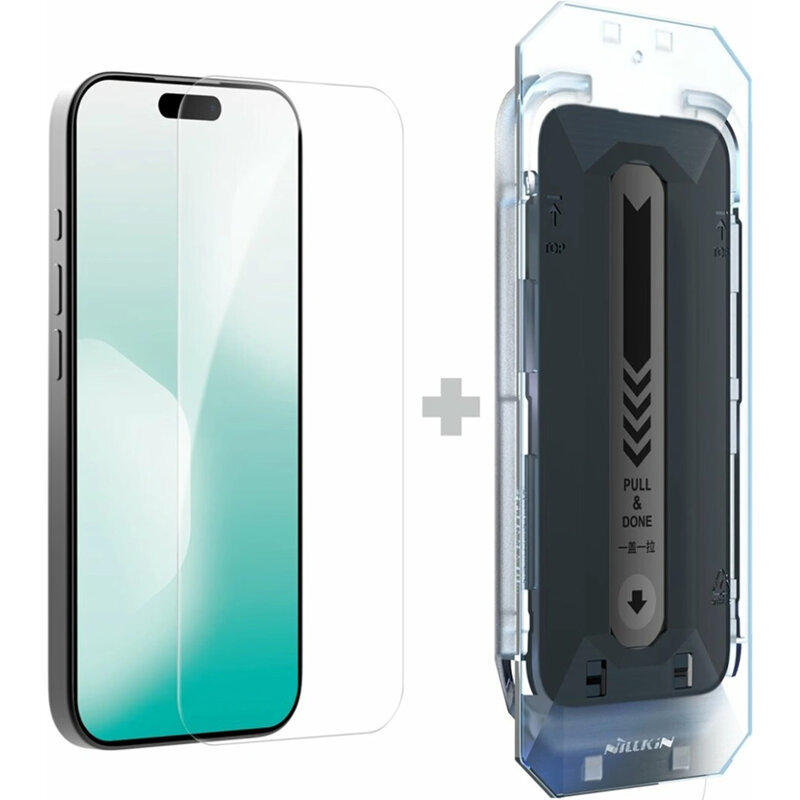 Folie sticla iPhone 17 Pro Max Nillkin H+Pro Anti-Explosion Glass cu aplicator, transparenta