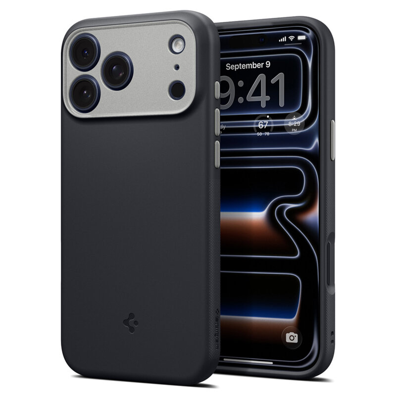 Husa iPhone 18 Pro Spigen Caseology Nano Pop MagSafe, negru