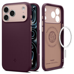Husa iPhone 17 Pro Spigen Caseology Nano Pop MagSafe, bordo