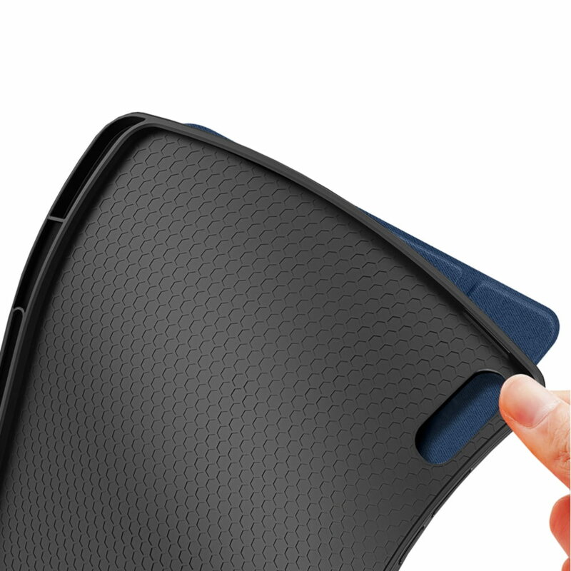 Husa Samsung Galaxy Tab S12 Ultra cu suport S Pen Dux Ducis Domo Series, albastru