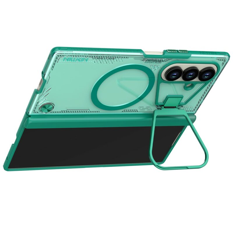 Husa Samsung Galaxy Z Fold7 Nillkin Iceblade Prop Magnetic, cu decupaj camera, verde