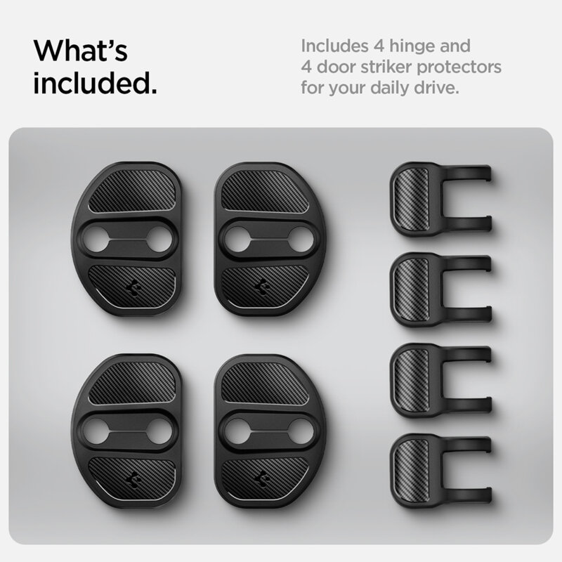 [Pachet 4x] Protectii balamale si inchideri usi Tesla Model 3/Y, Spigen