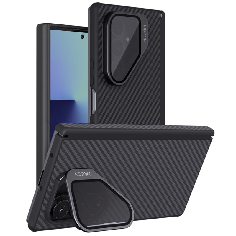 Husa Samsung Galaxy Z Fold7 Nillkin CarboProp Magnetic, cu/fara decupaj camera, negru