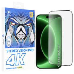 Folie sticla iPhone 18 Pro Lito D+ Max 4K, negru