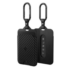 [Pachet 2x] Suport card-cheie Tesla, husa universala Spigen, negru