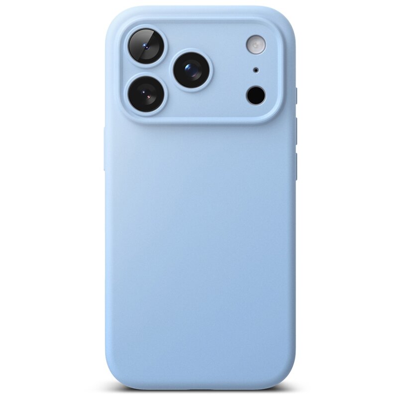 Husa iPhone 18 Pro Ringke Silicone MagSafe, bleu