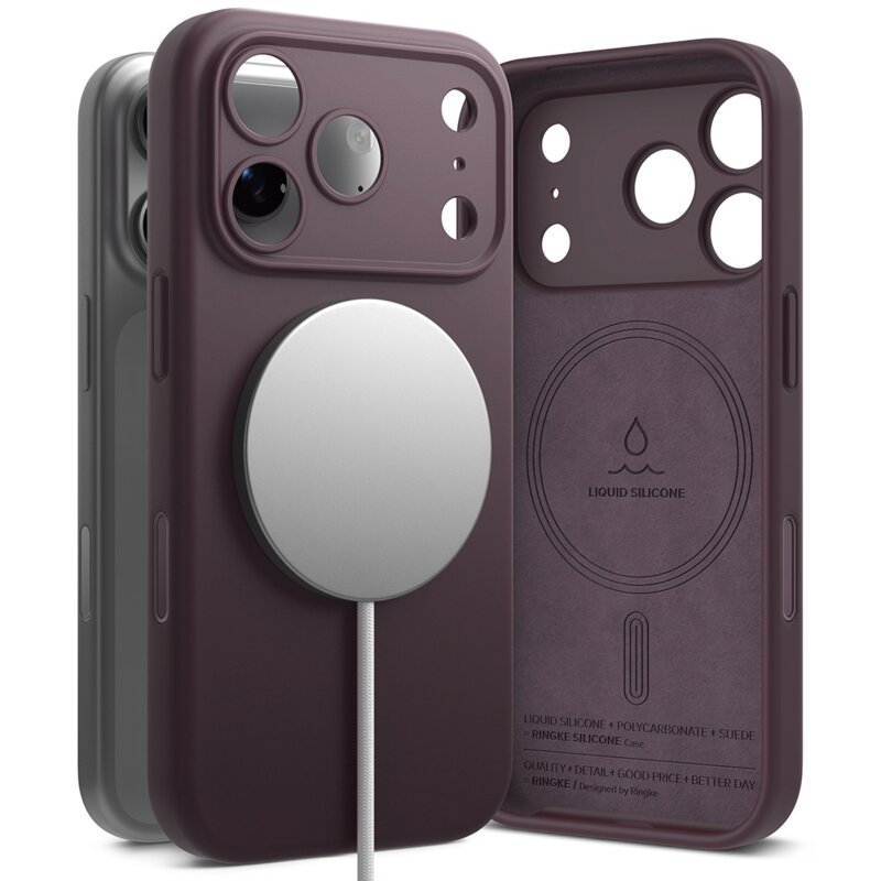 Husa iPhone 18 Pro Max Ringke Silicone MagSafe, visiniu