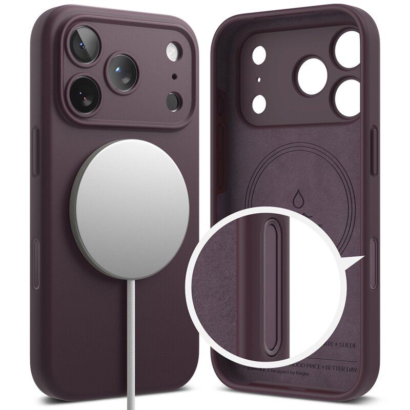 Husa iPhone 18 Pro Max Ringke Silicone MagSafe, visiniu