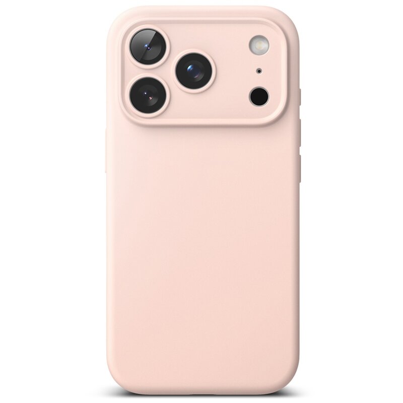 Husa iPhone 18 Pro Max Ringke Silicone MagSafe, roz