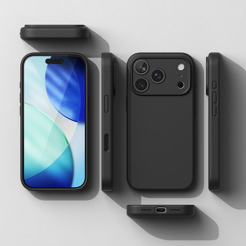 Husa iPhone 18 Pro Max Ringke Silicone MagSafe, negru