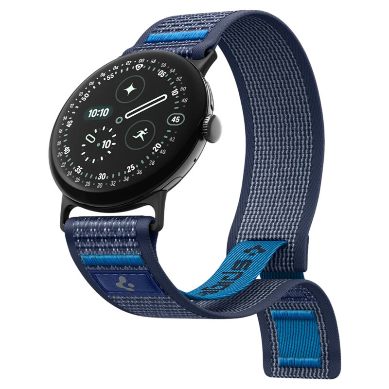 Curea Google Pixel Watch 3 45mm Spigen Athlex Air, bleumarin
