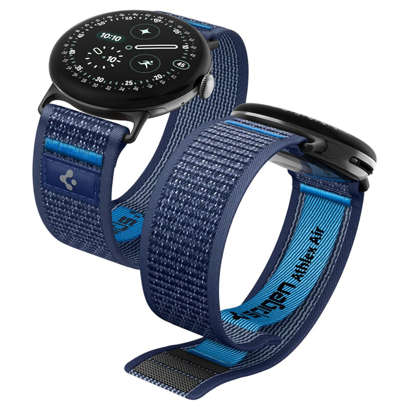 Curea Google Pixel Watch 5 45mm Spigen Athlex Air, bleumarin