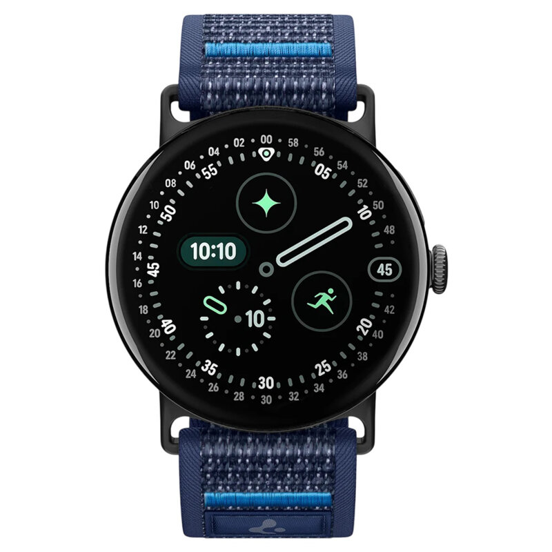 Curea Google Pixel Watch 5 45mm Spigen Athlex Air, bleumarin