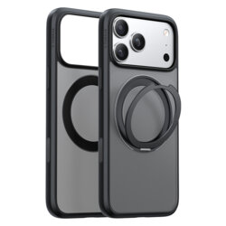 Husa iPhone 17 Pro Max Torras Ostand O1 Guardian, negru