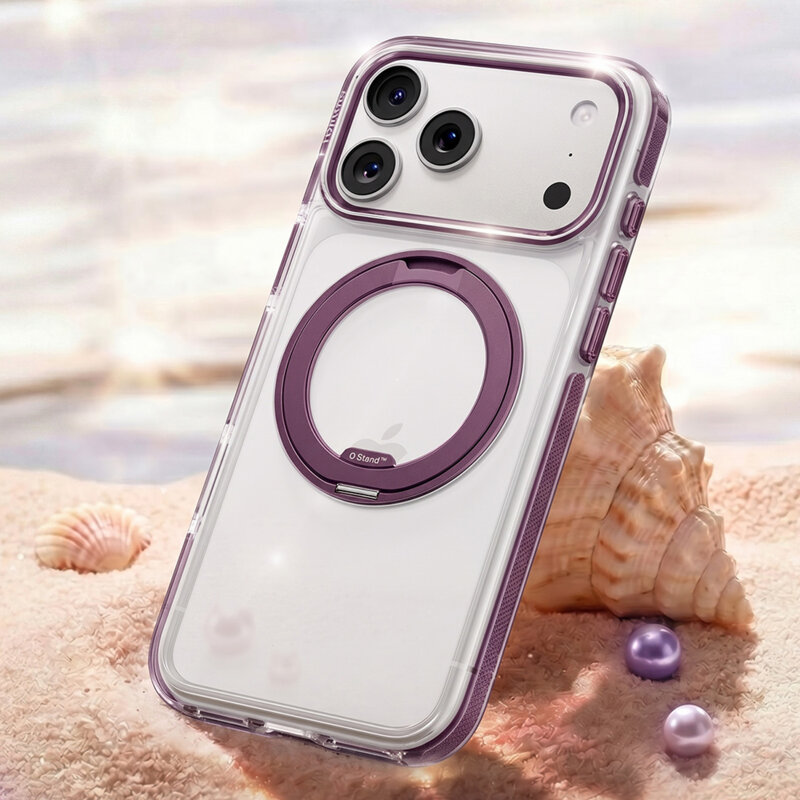 Husa iPhone 17 Pro Max Torras Ostand O3 Light, mov
