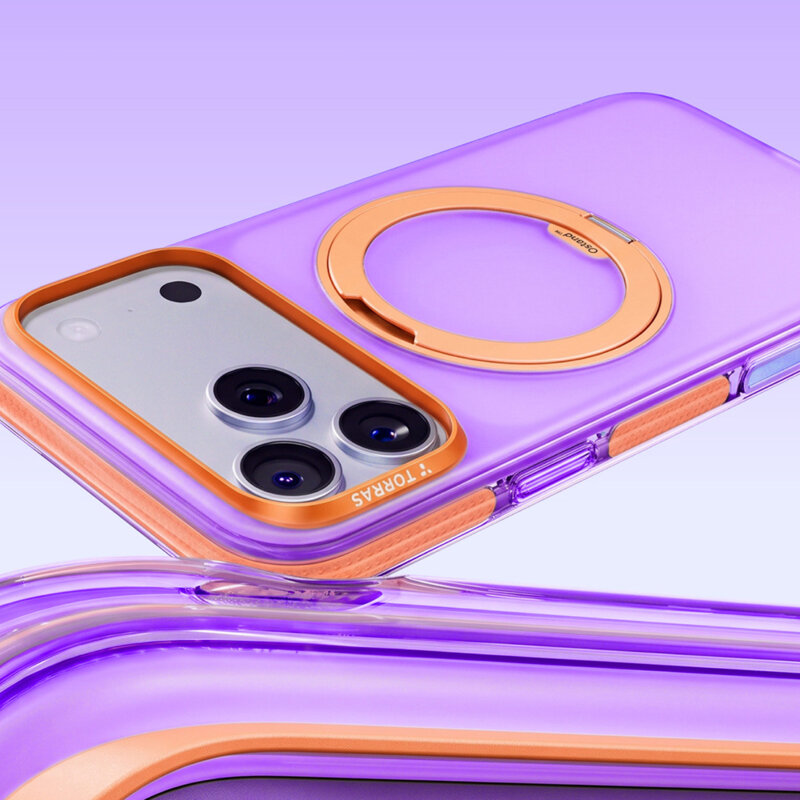 Husa iPhone 18 Pro Torras Ostand O3 Hue, mov