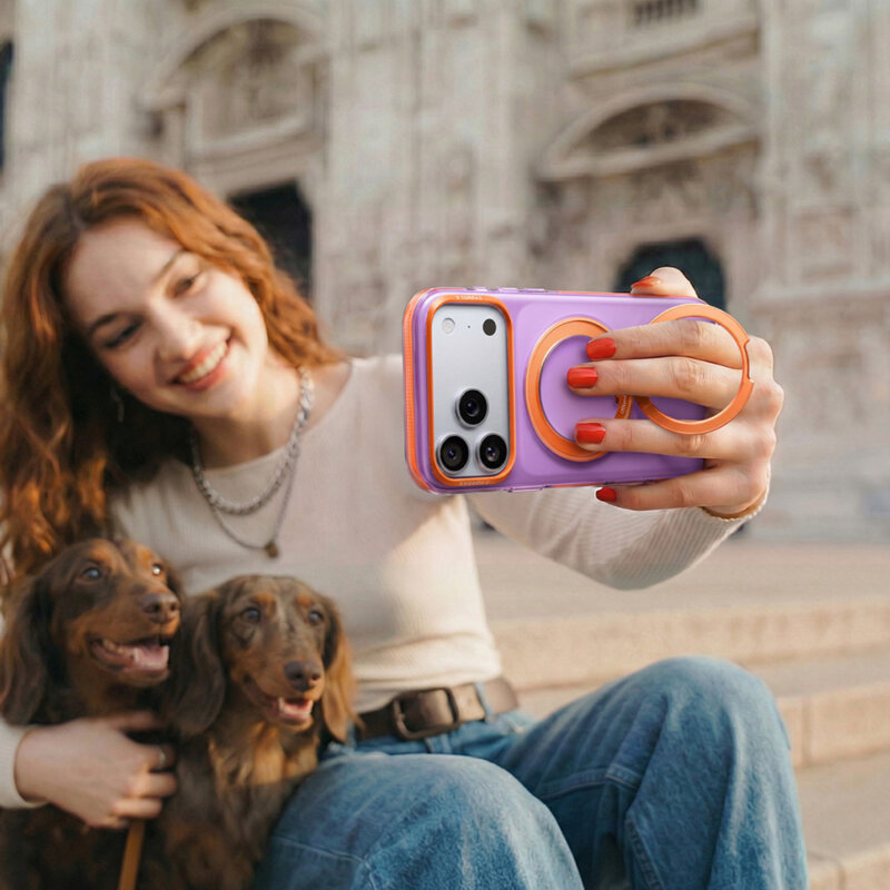 Husa iPhone 17 Pro Torras Ostand O3 Hue, mov