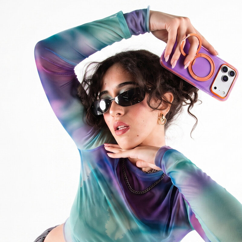 Husa iPhone 17 Pro Max Torras Ostand O3 Hue, mov