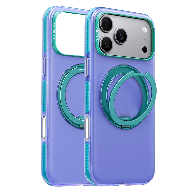 Husa iPhone 17 Pro Torras Ostand O3 Hue, albastru