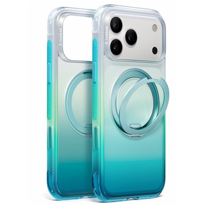 Husa iPhone 17 Pro Torras Ostand O3 Air Gradient, Alaska Aurora