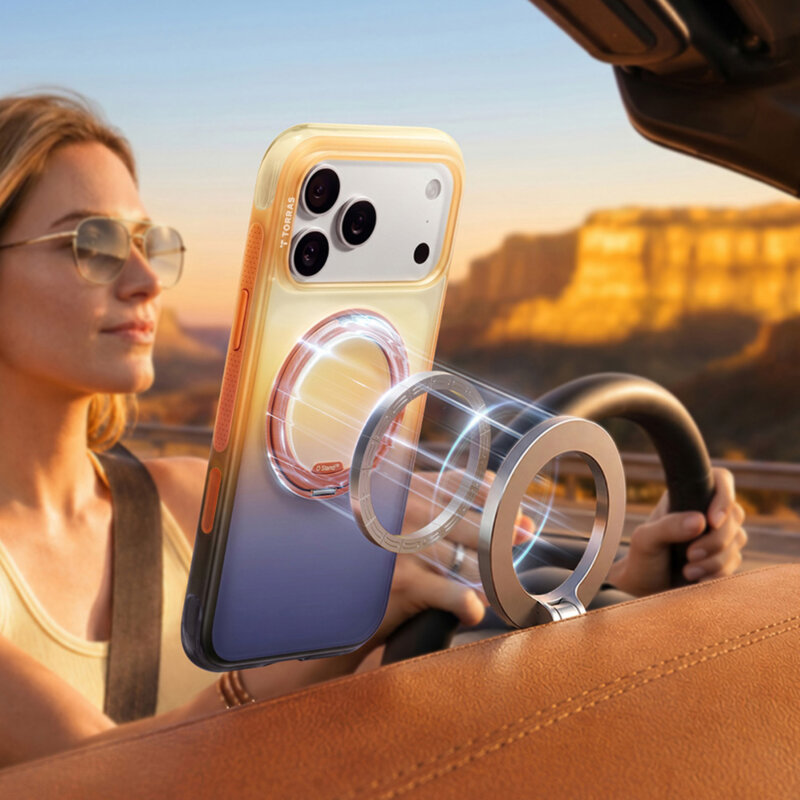 Husa iPhone 17 Pro Torras Ostand O3 Air Gradient, Arizona Glow
