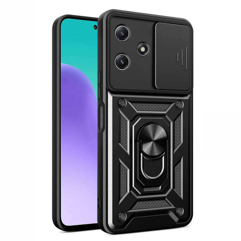 Husa Xiaomi Redmi 12 5G protectie camera Techsuit CamShield Series, negru