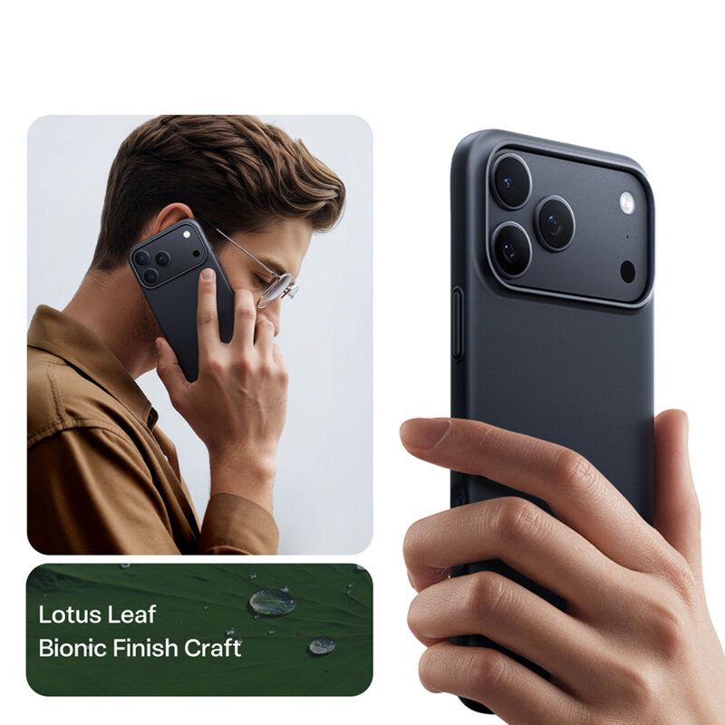Husa iPhone 18 Pro Max Torras OriginFit-Mag Series, negru