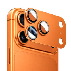 Folie iPhone 17 Pro Max Blueo Integrated Metal Camera Lens Protector, portocaliu