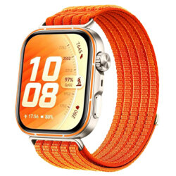 Curea Huawei Watch Fit 4 Pro Techsuit, portocaliu, W085