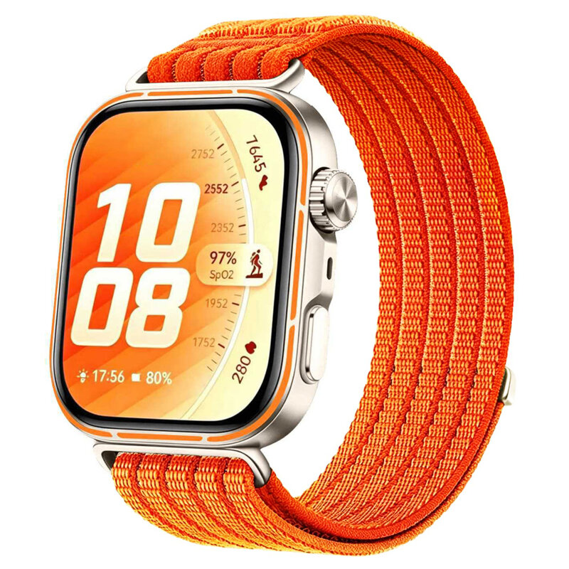 Curea Huawei Watch Fit 4 Pro Techsuit, portocaliu, W085
