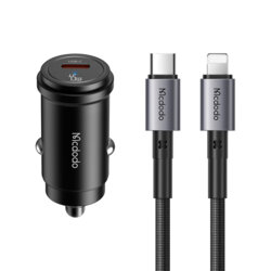 Incarcator auto + cablu Type-C, Lightning, Mcdodo, CC-7495
