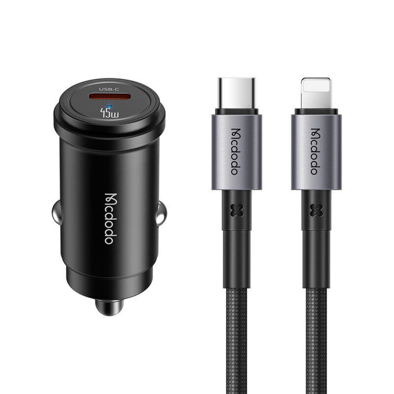 Incarcator auto + cablu Type-C, Lightning, Mcdodo, CC-7495