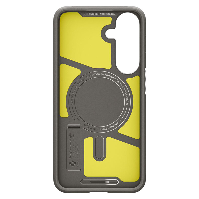 Husa Samsung Galaxy S26 FE Spigen Tough Armor MagSafe, cenusiu