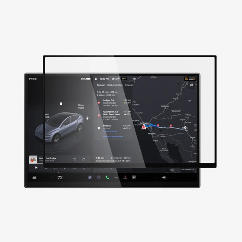 Folie sticla pentru ecranul de 16'' Tesla Model Y (2026), Spigen, negru